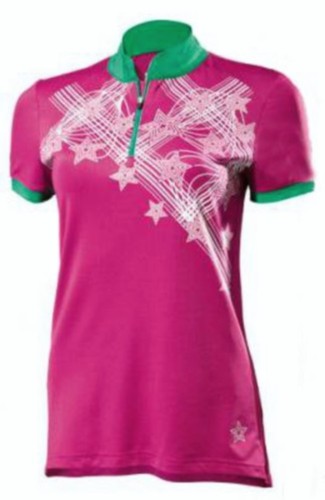 Fahrrad shirt pink striche - shirt,